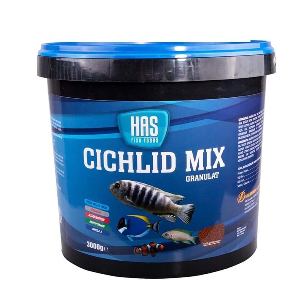 Has Cichlid Mix Granulat Yem 3 Kg (003886)