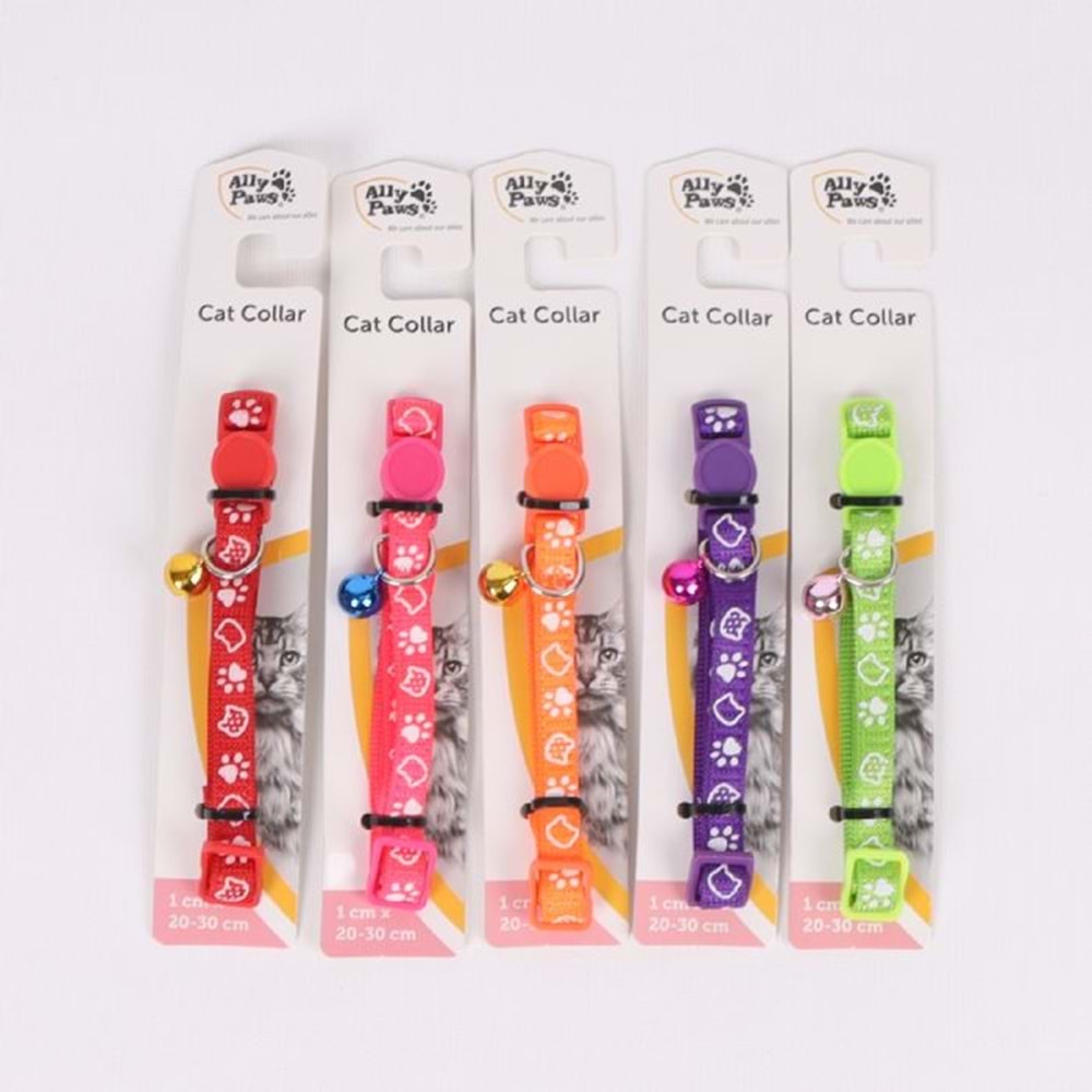 Ally Paws Kedi Boyun Tasması Zilli 1cmx20-30 cm