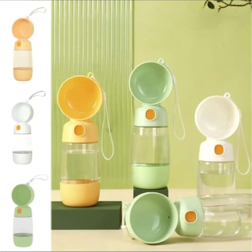 Evcil Hayvan Mama ve Su Hazneli Seyahat Suluğu