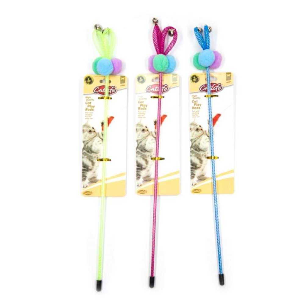 Catlife Kediler İçin Oyuncak Olta Zilli 40cm