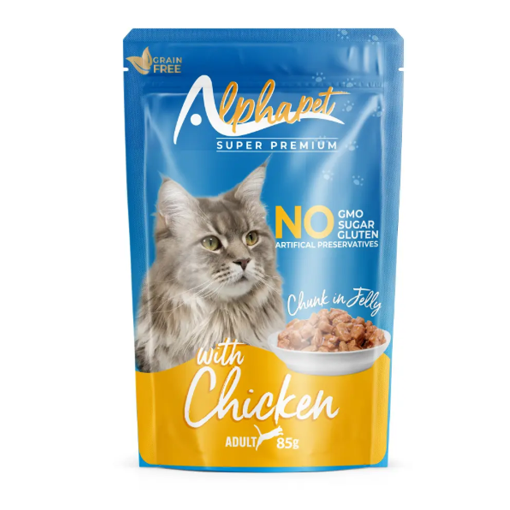 Alpha Pet Tavuklu Jöleli Yetişkin Kedi Pouch 85 Gr 24'lü