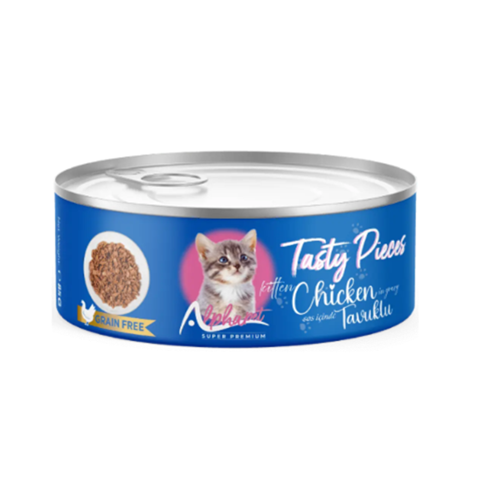 Alpha Soslu Tavuk Etli Kitten Gourmet Yaş Mama 85 Gr