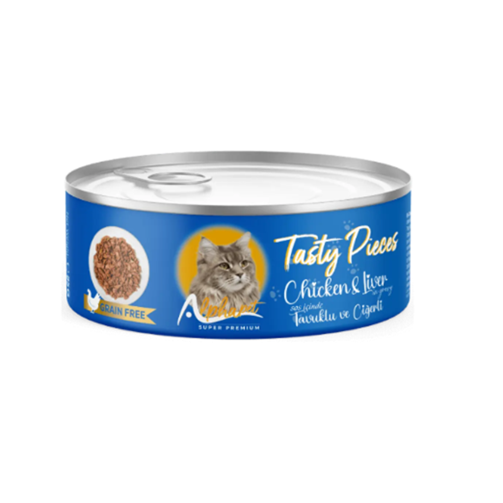 Alpha Soslu Tavuklu Gourmet Yaş Mama 85 Gr