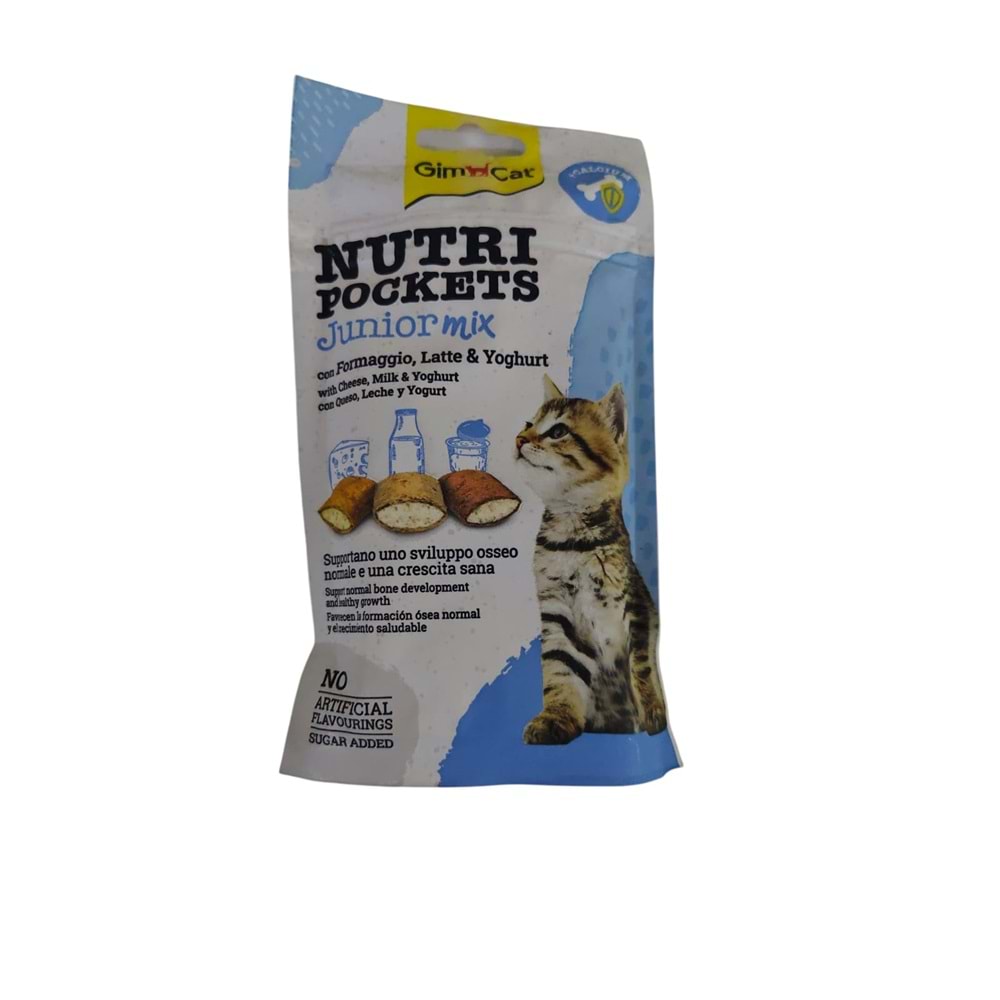 GİMCAT NUTRİPOCKETS JUNİOR & CALSIUM MİX 60 GR