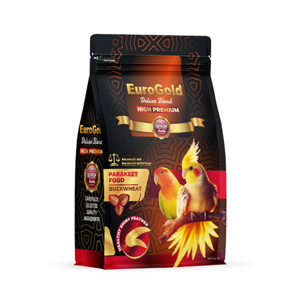 EuroGold Deluxe Paraket Yemi Karabuğdaylı 1000 Gr 5li