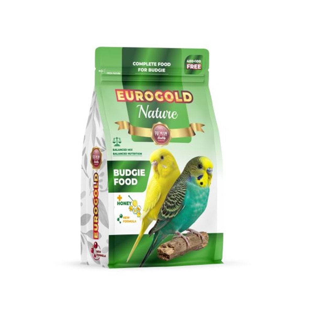EuroGold Nature Ballı Muhabbet Kuşu Yemi 500 gr 12li