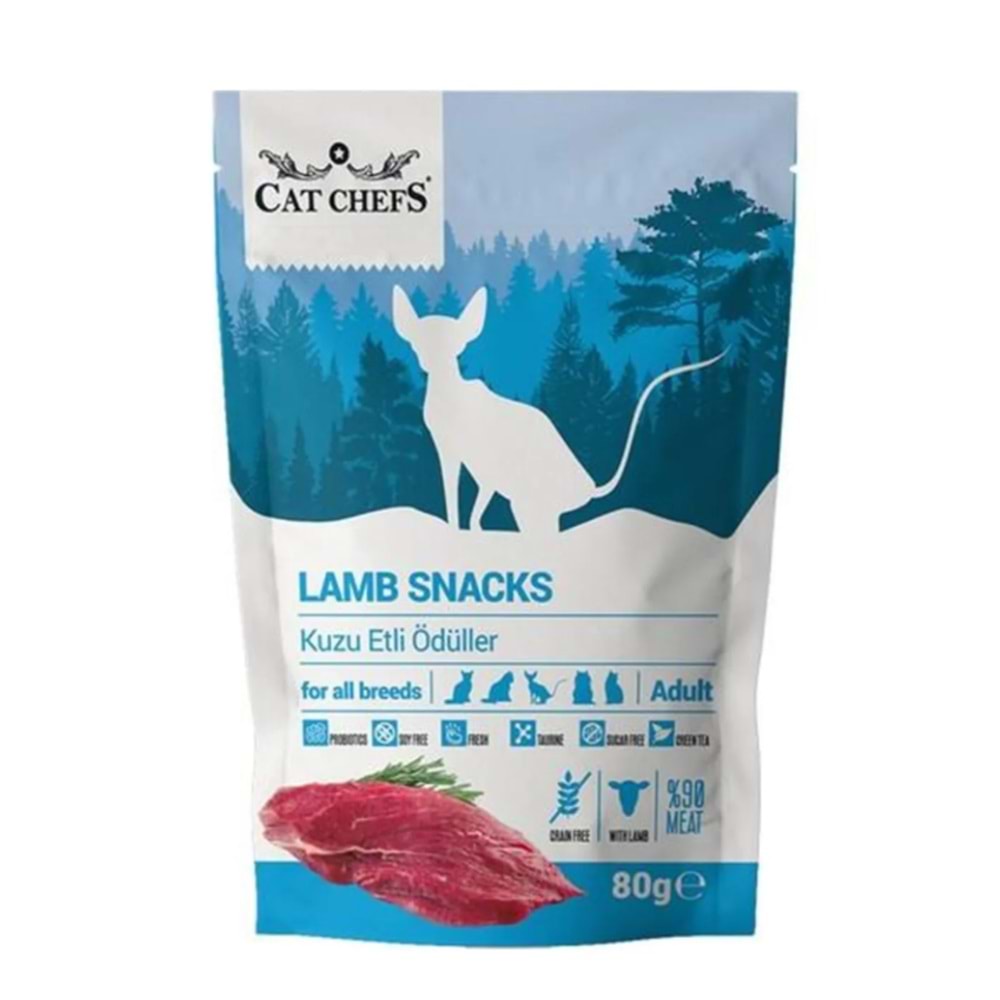 Cat Chefs Kuzulu Lamb Snacks Kedi Ödülü 80 Gr