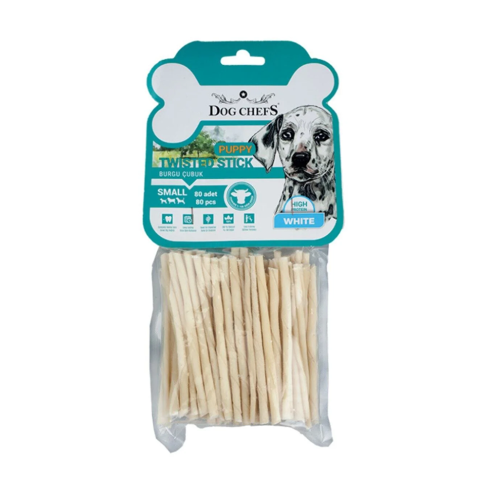 Dog Chefs Puppy 80'li Burgulu İnce Beyaz