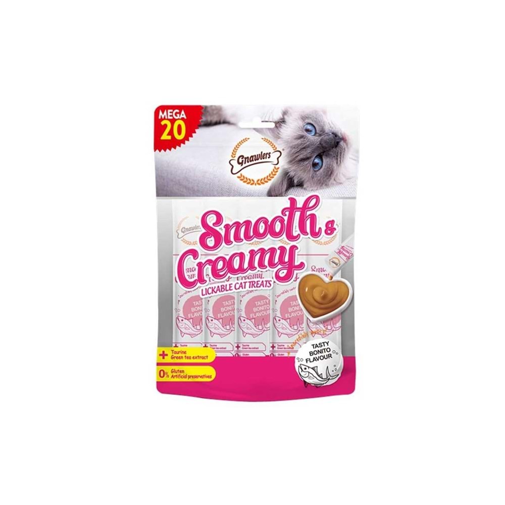 Gnawlers Balıklı ve Tavuklu Krema Kedi Ödül Maması 20x15gr