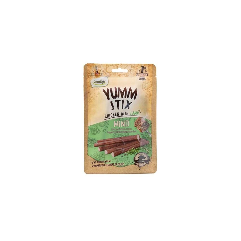 Dentalight Yumm Stick Mind Tavuk & Kuzu 50 Gr