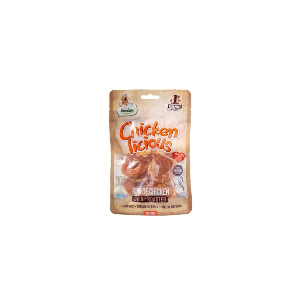 Dentalight Chickenlicious Tavuk Halkası 70 Gr