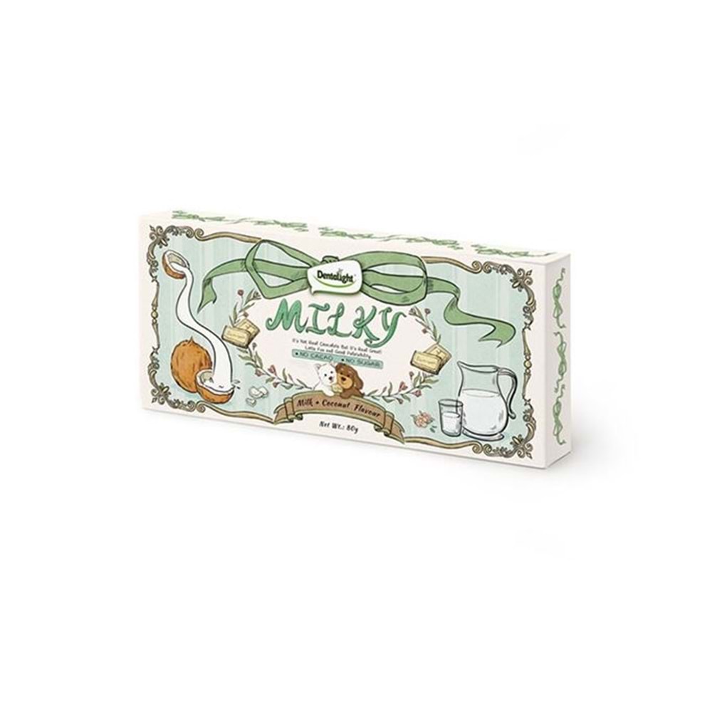 Milky Choco Bar Süt ve Hindistan Cevizi Aromalı Çikolata Köpek Ödülü 80 Gr