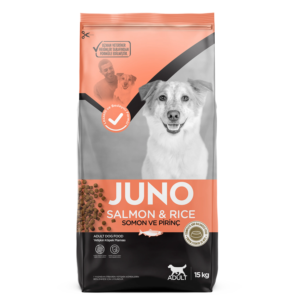 Juno Somonlu Yetişkin Köpek Maması 15 Kg