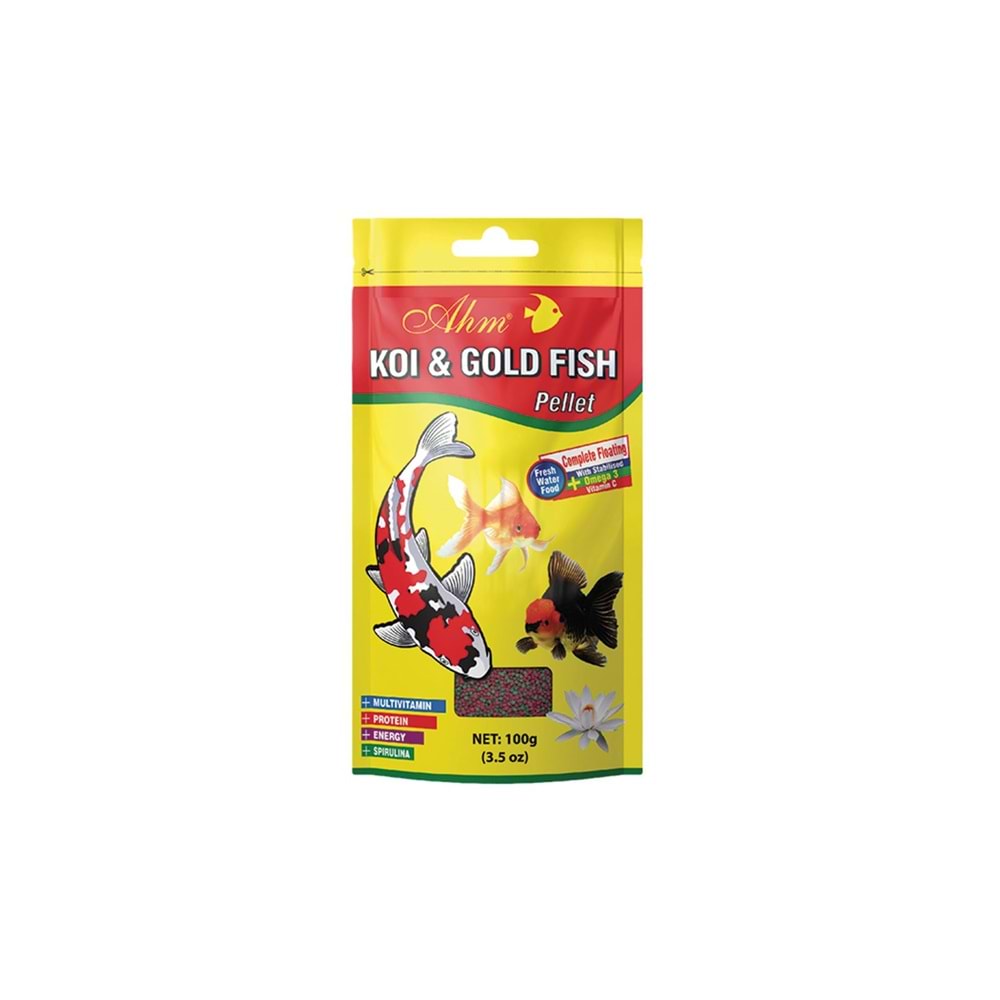 Ahm Koi Gold Fish Pond Pellet 100 Gr