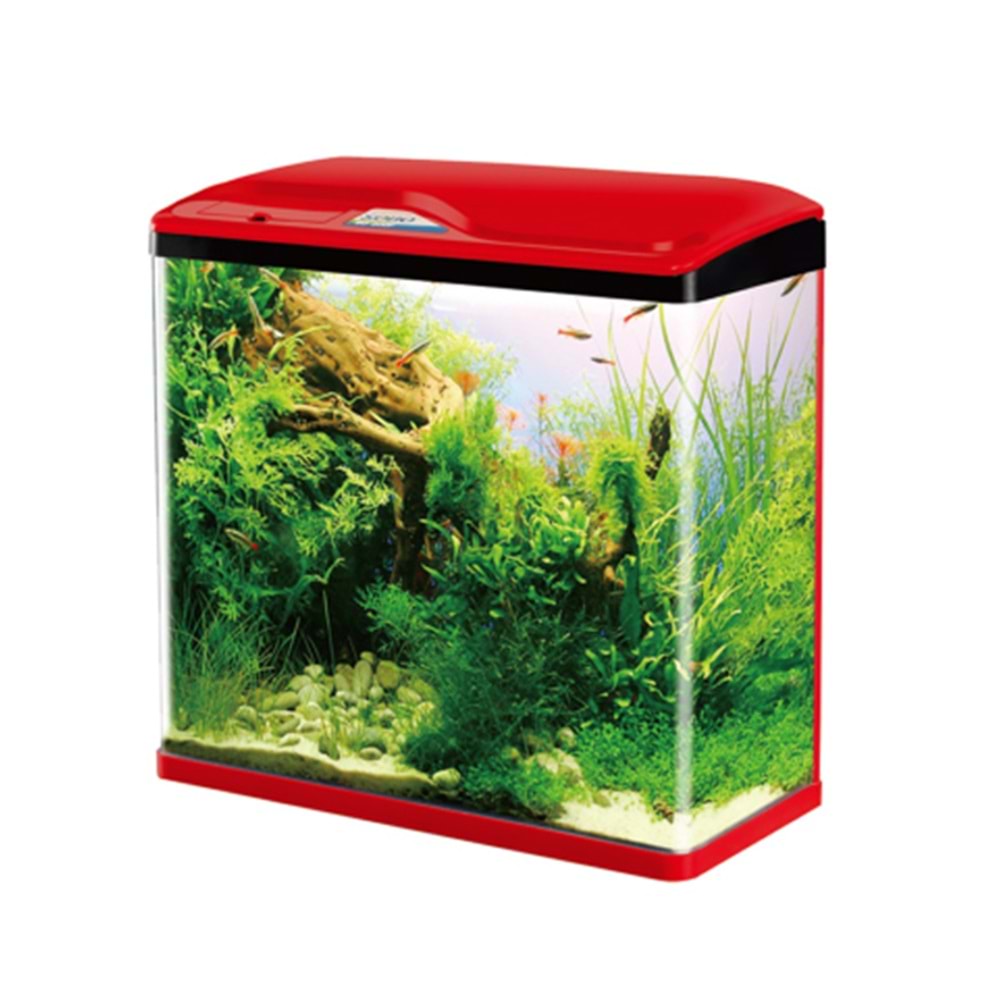 Sobo Komple Akvaryum 60 x 23 x 55 cm Kırmızı