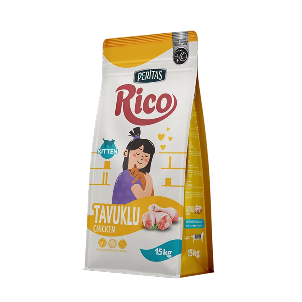 Rico Tavuklu Yavru Kedi Maması 15 Kg