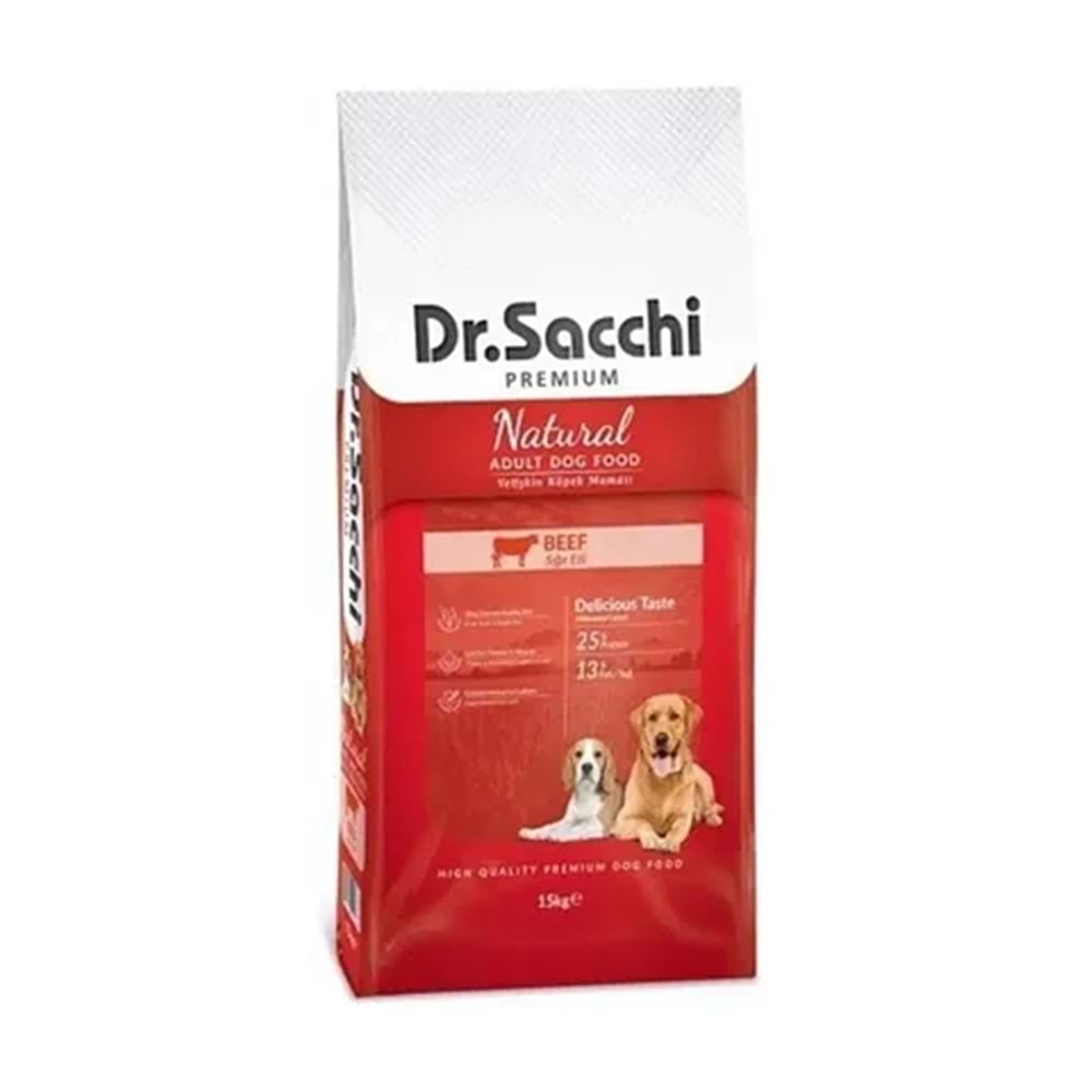 Dr Sacchi Biftekli Köpek Maması 15 Kg