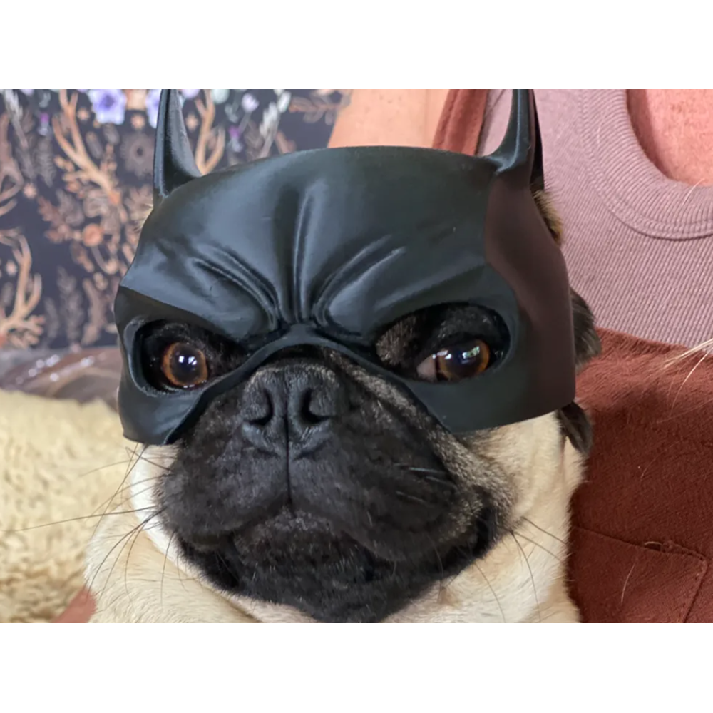 Köpekler için Batman Maskesi (Kısa Burunlu)