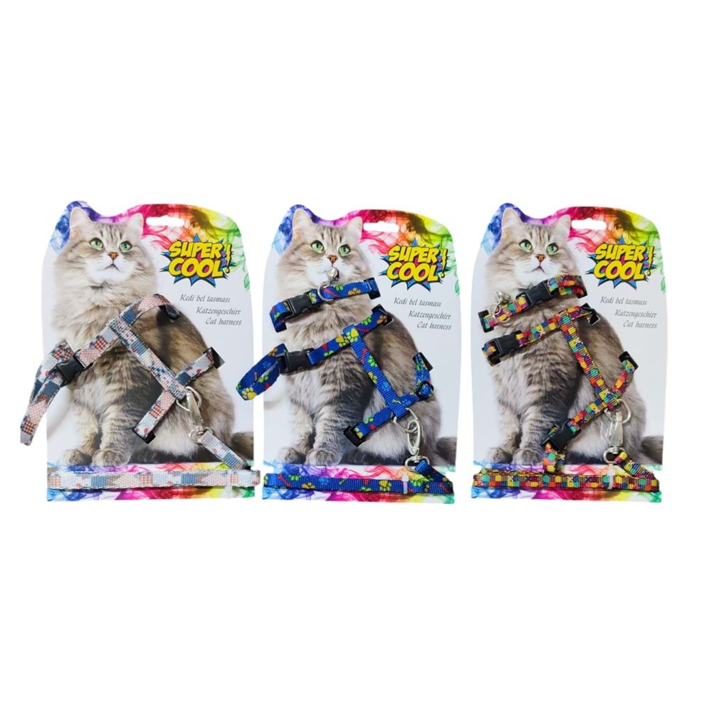 Super Cool Kedi Bel ve Boyun Tasma Seti