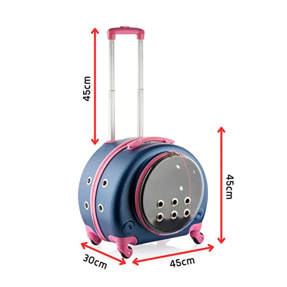 Şeffaf Çekçekli Çanta 30x45x45