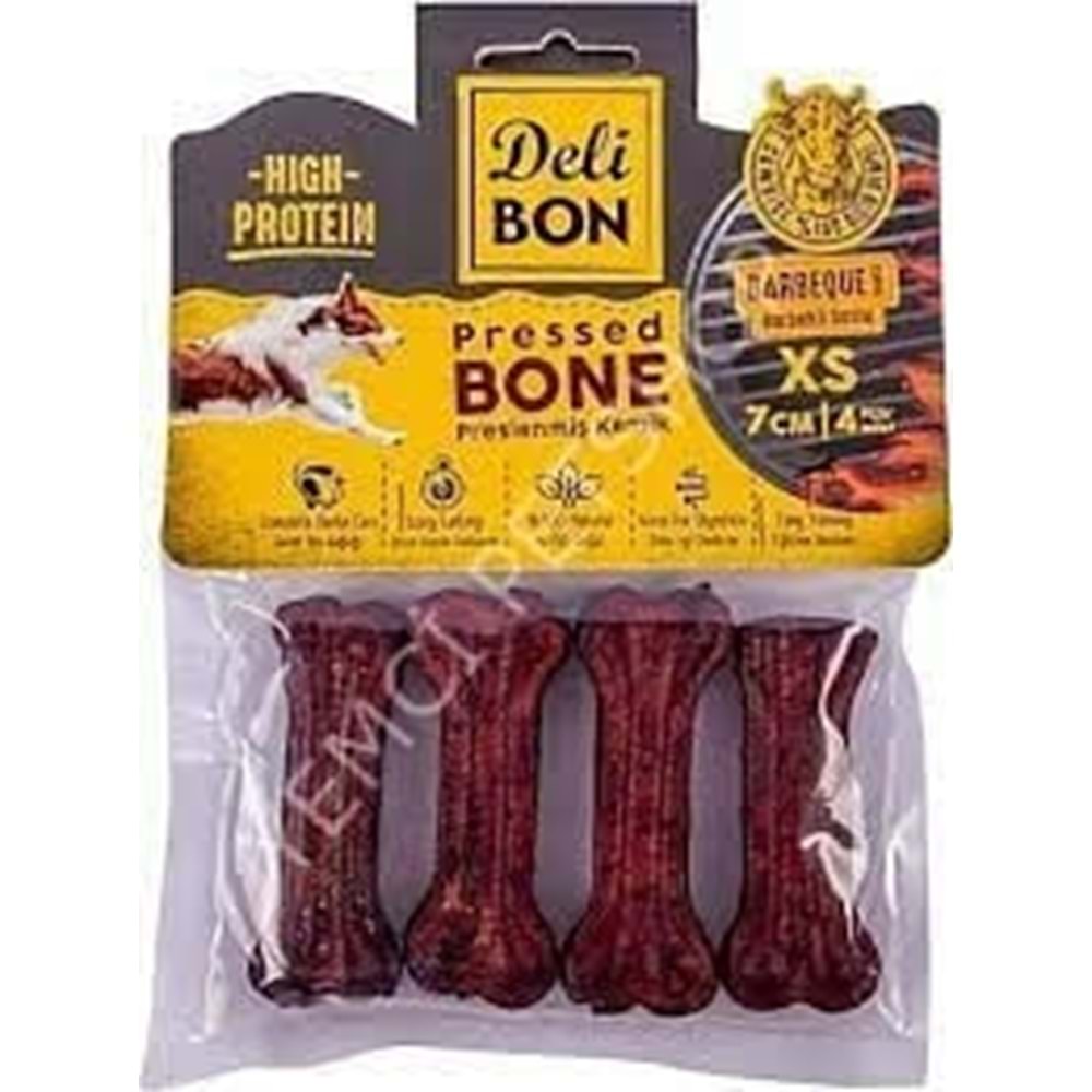 Delibon Deri Press Barbekü Kemik 7 CM / XS Boy / 4lü Paket