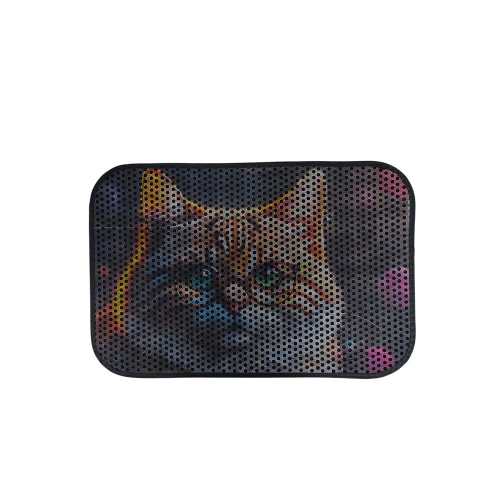 Elekli Desenli Kedi Paspası