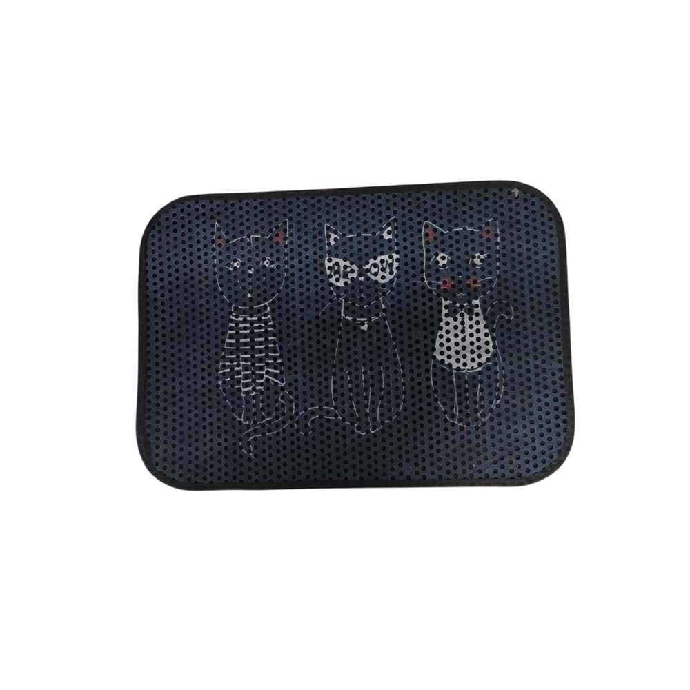 Elekli Desenli Kedi Paspası