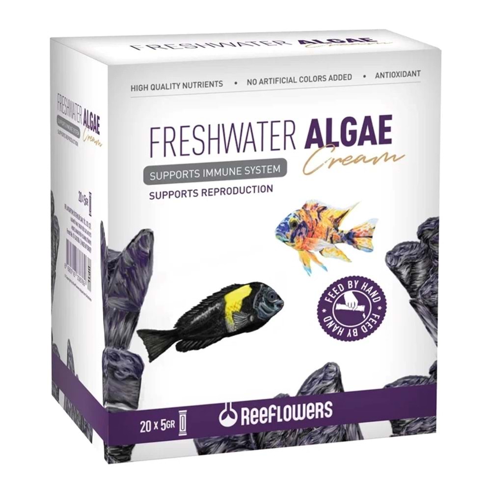 Reeflowers Freshwater Algae Cream Balık Yemi 5 Gr 20'li