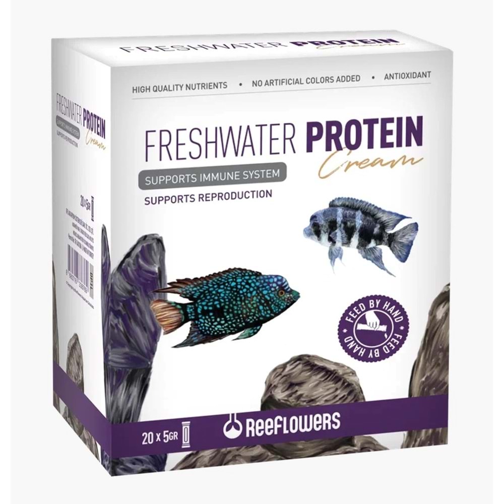 Reeflowers Freshwater Protein Cream Balık Yemi 5 Gr 20'li