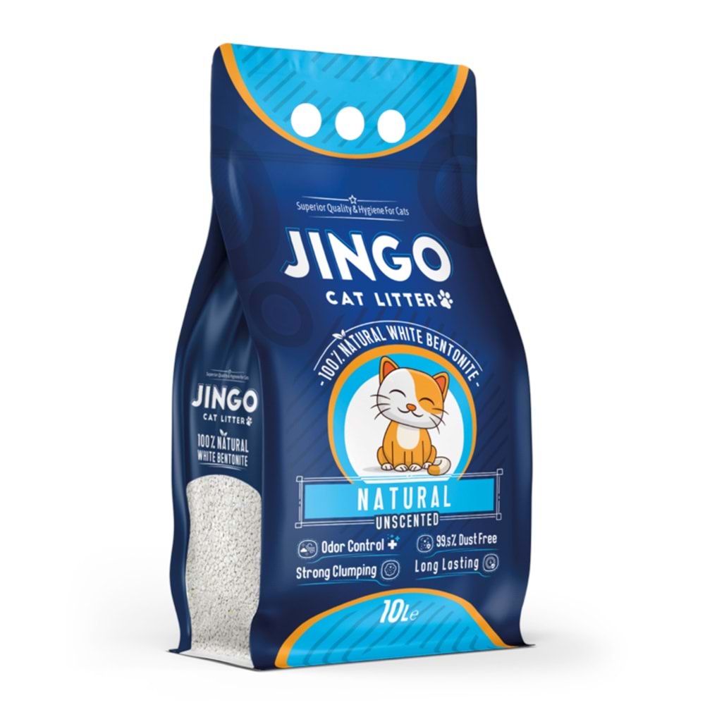 Jingo Natural Kedi Kumu (İnce) 10 Lt.