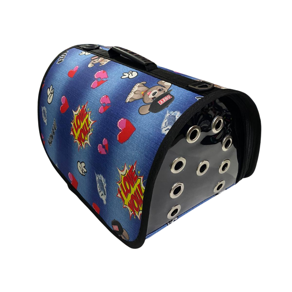 Dijital Köpek Desen Kapalı Çanta