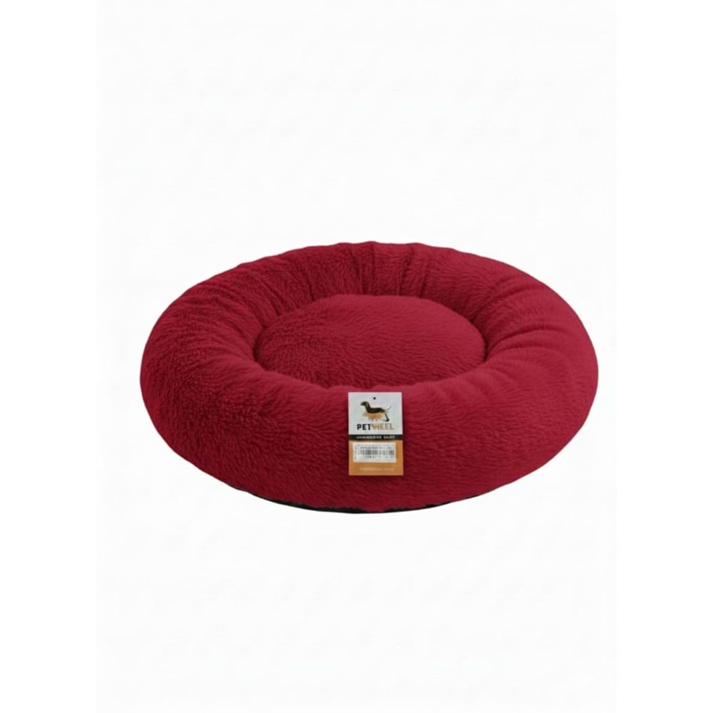 Pet Steel Toscana Donut Yatak Kırmızı