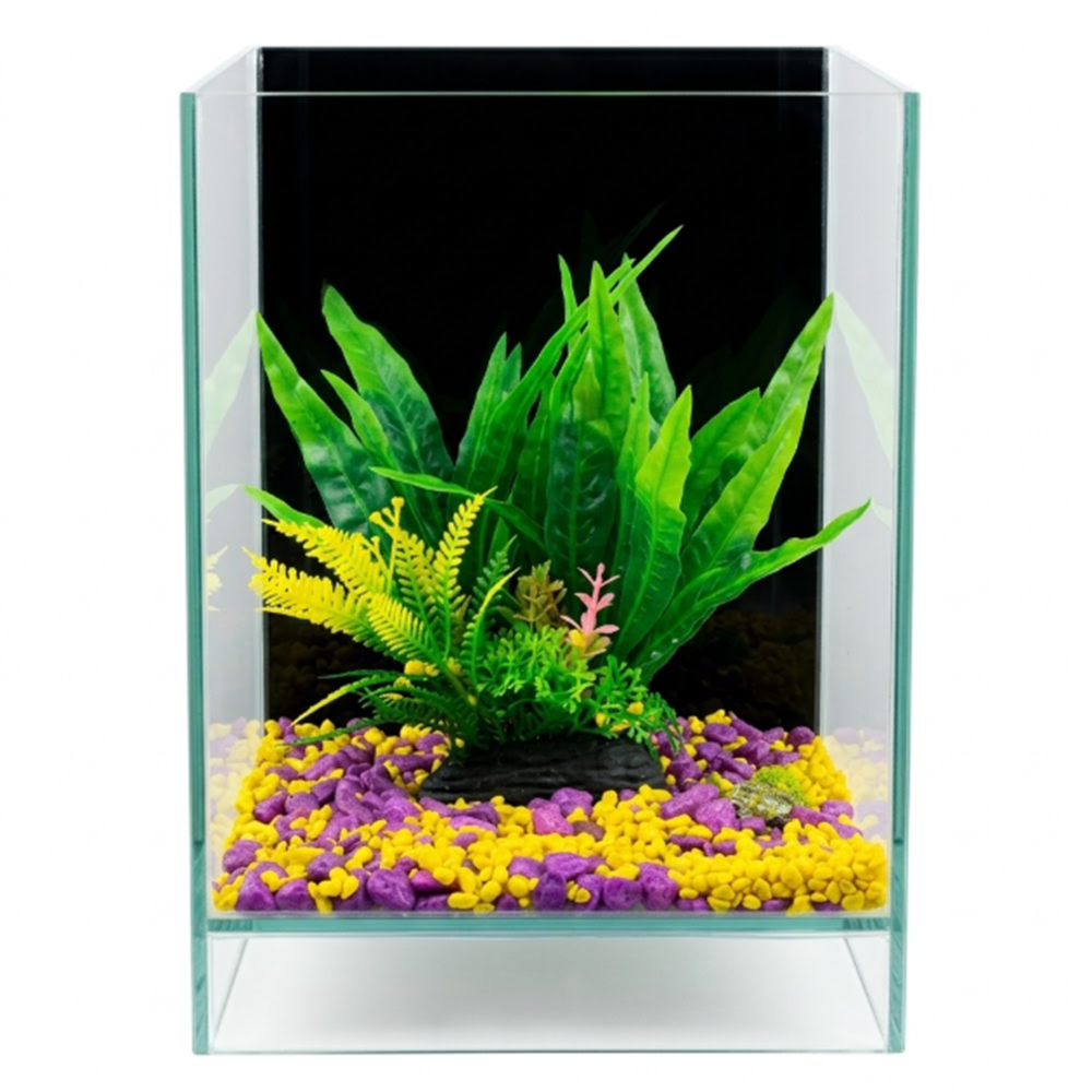 Hazır Dekorlu Mini Akvaryum 20x20x30
