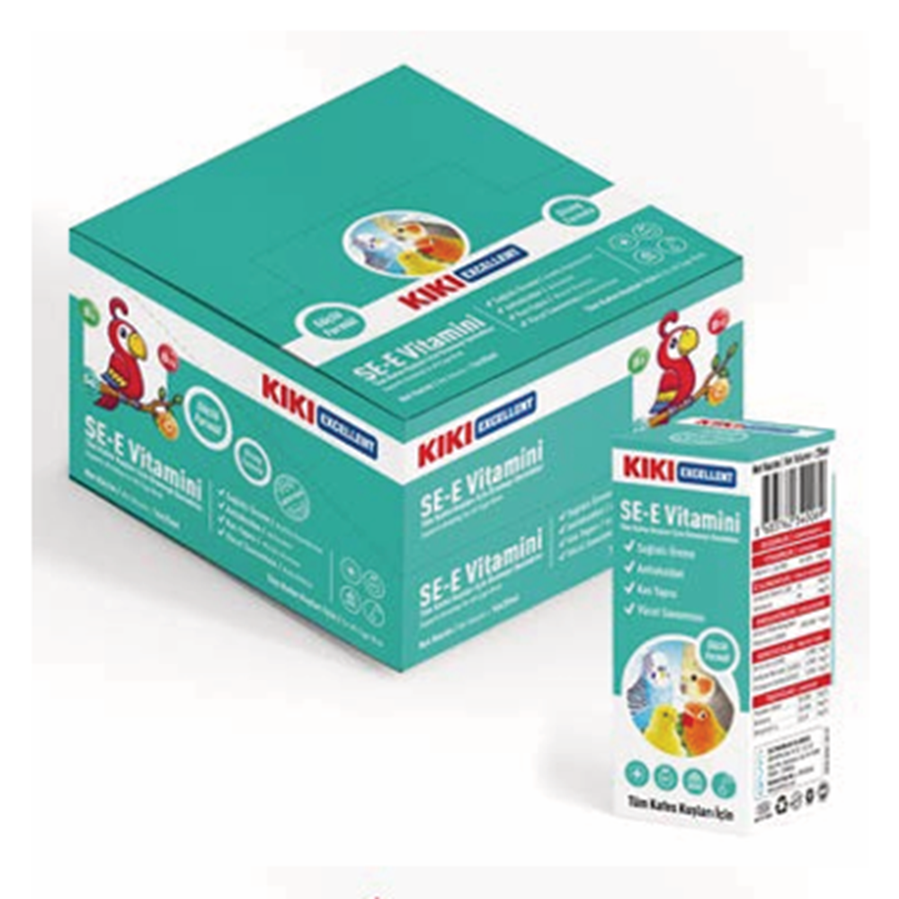 Kiki Excellent Kuş SE-E Vitamini 25 Ml