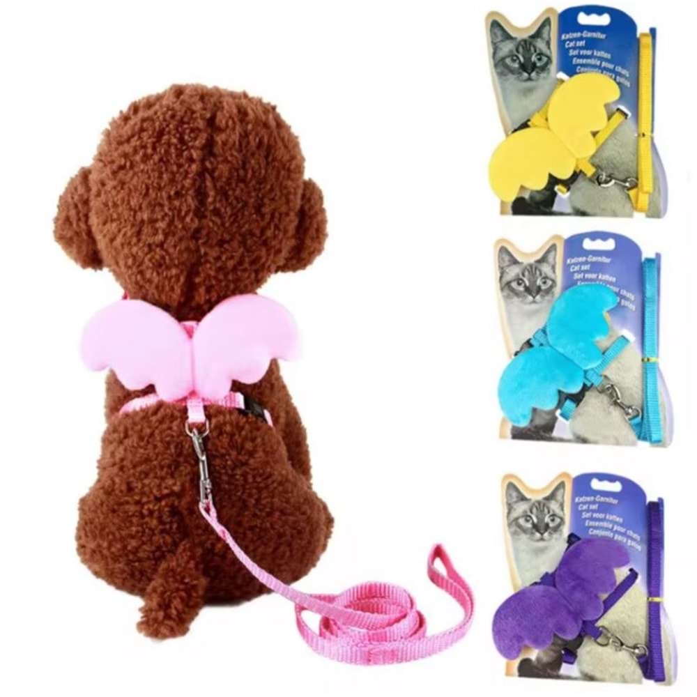 Ayarlanabilir Melek Kanatlı Göğüs Tasma