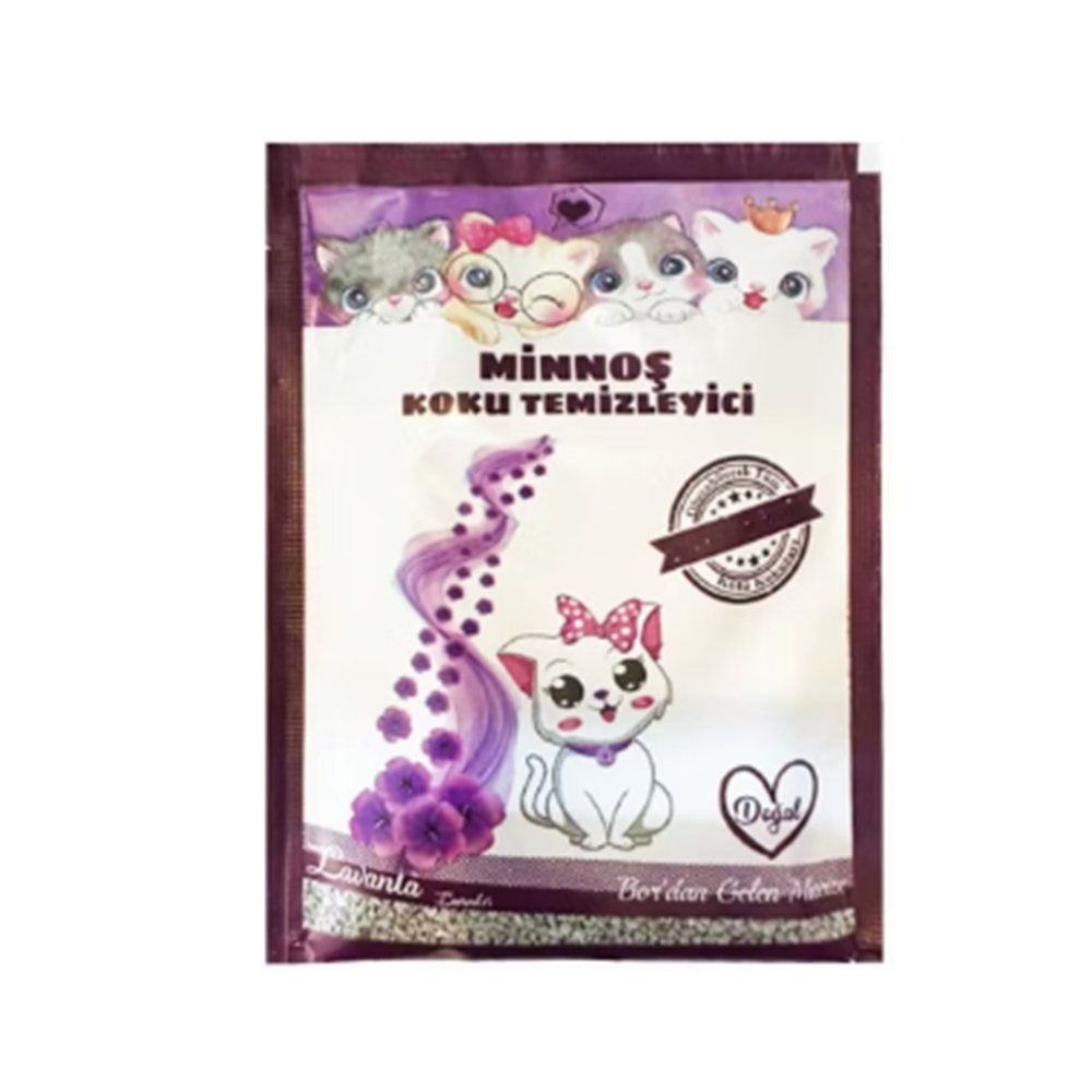 Minnoş Kedi Kumu Koku Giderici Lavanta 25 Gr 20li