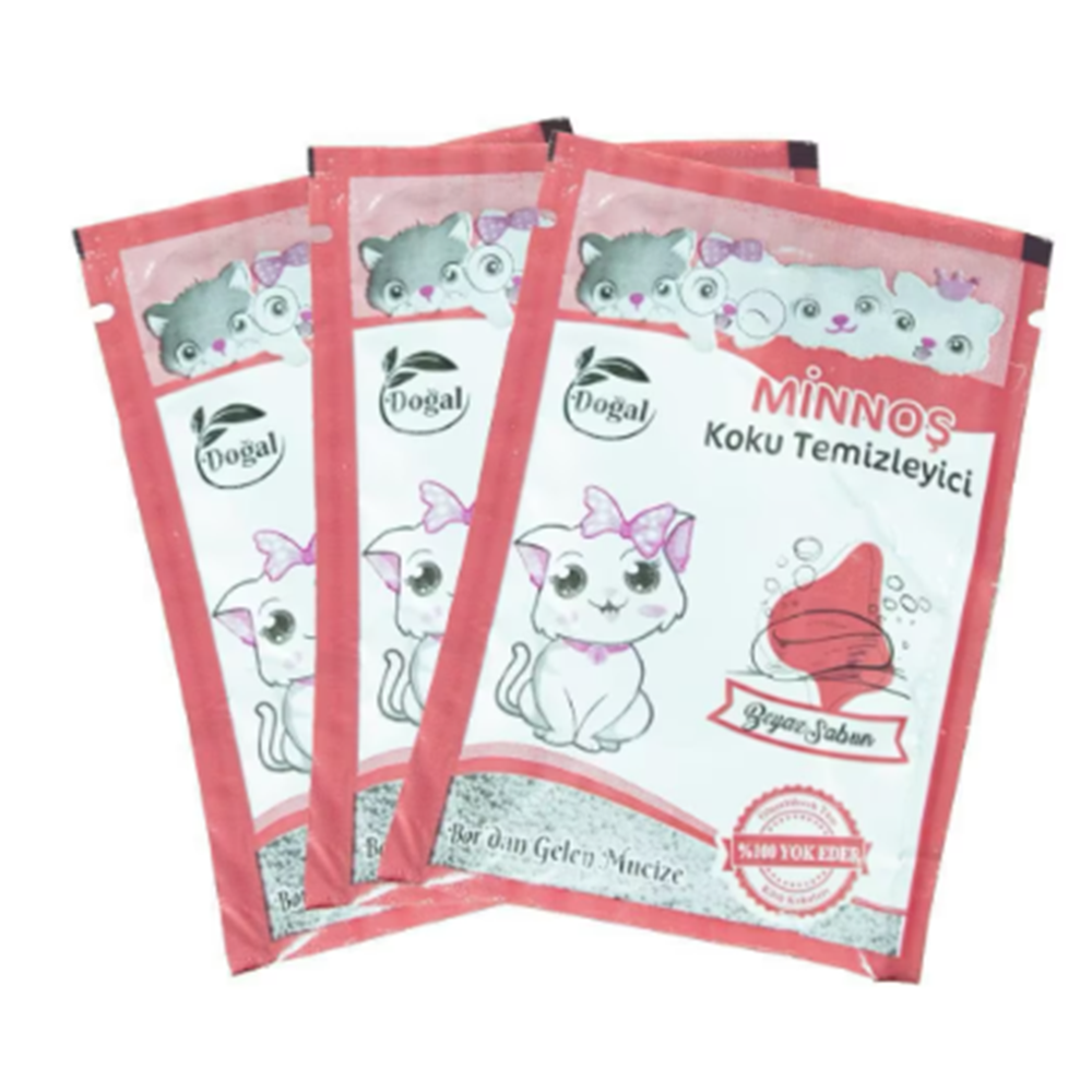 Minnoş Kedi Kumu Koku Giderici Beyaz Sabunlu 25 Gr 20li
