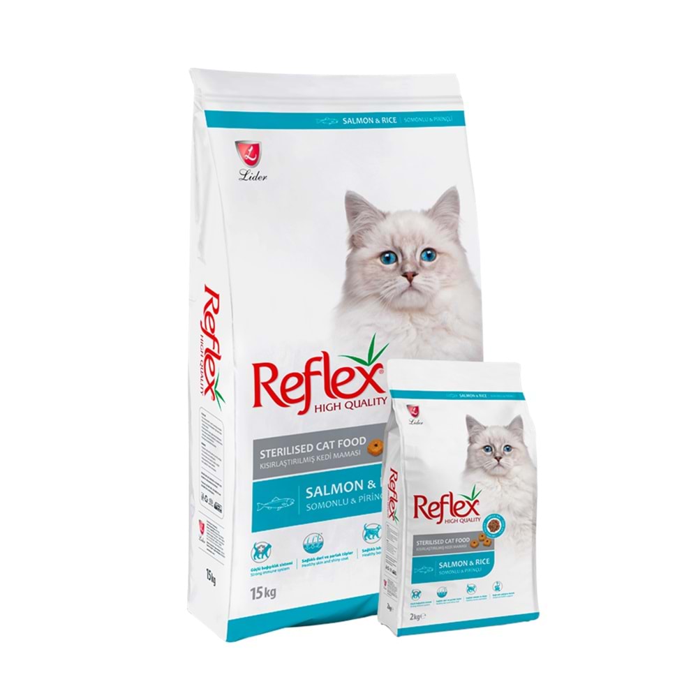 Reflex Kısırlaştırılmış Kedi Maması Somonlu 10 Kg