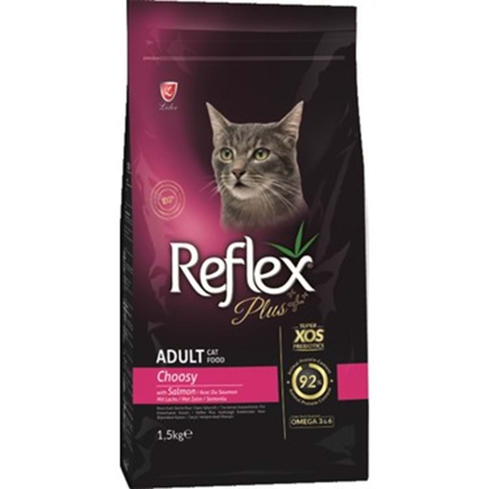 Reflex Plus Choosy Somonlu 1.5 Kg Yetişkin Kuru Kedi Maması