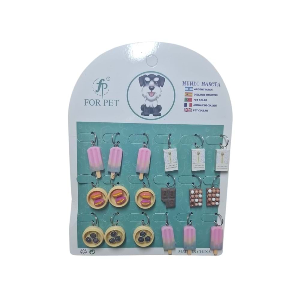 Kedi Köpek Kolye Tasma Charm Aksesuar CWSP088