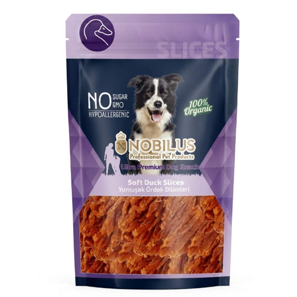 Nobilus Yumuşak Ördek Dilimleri Köpek Ödülü 80 Gr