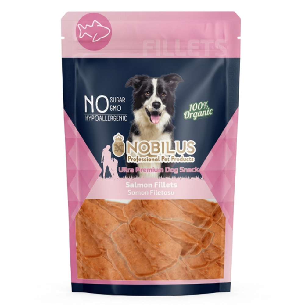 Nobilus Yumuşak Somon Fileto Köpek Ödülü 80 Gr