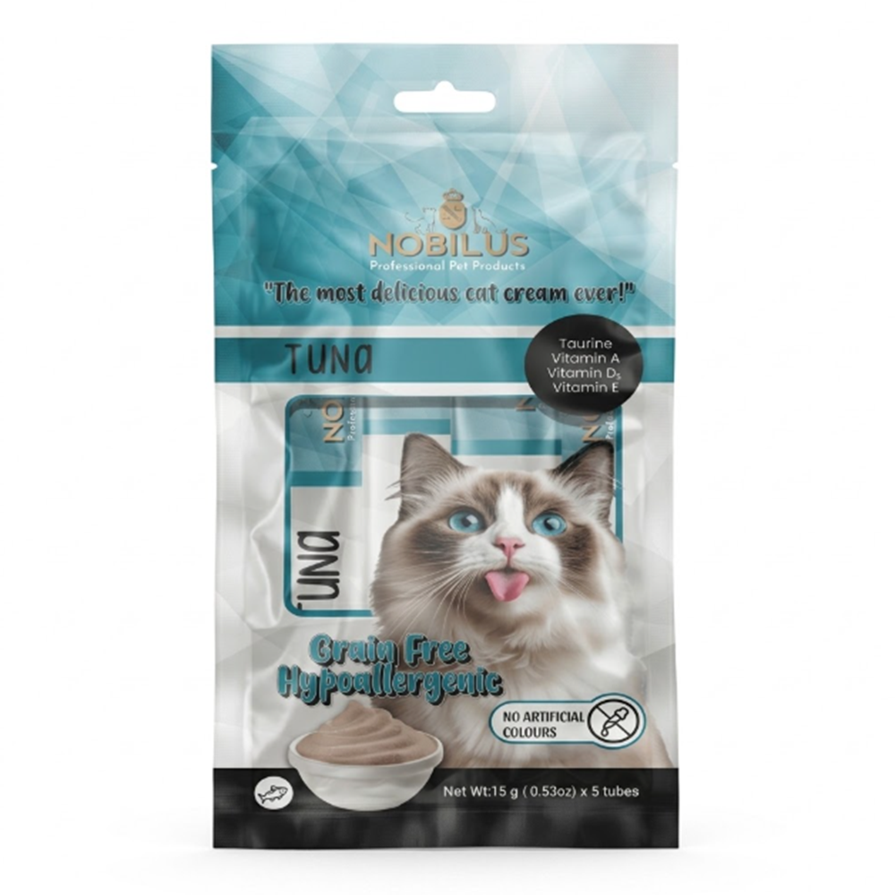 Nobilus Ton Balıklı Kedi Krema Ödülü 5x15 Gr