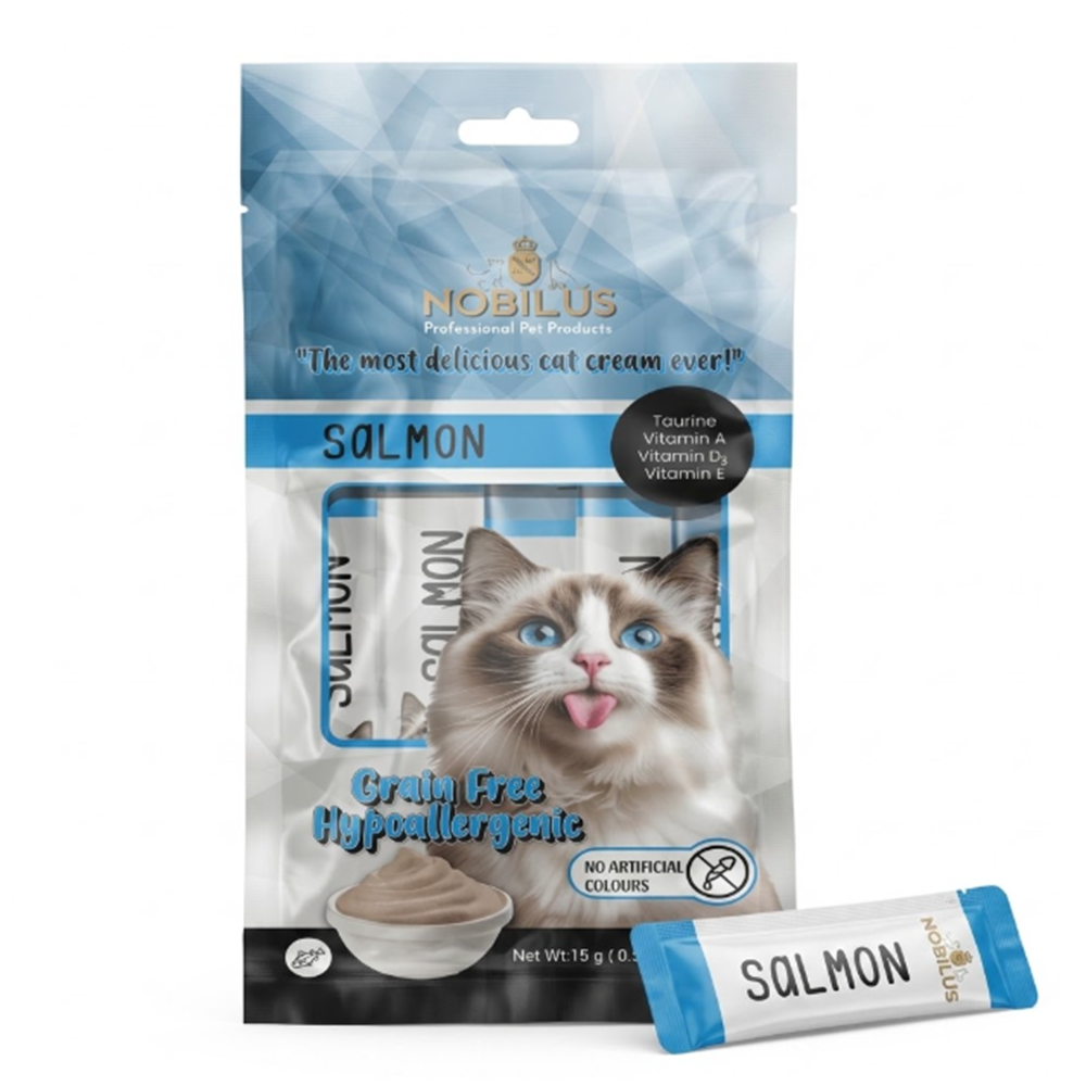 Nobilus Somonlu Kedi Krema Ödülü 5x15 Gr