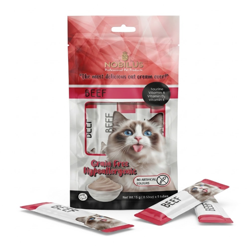 Nobilus Dana Etli Kedi Krema Ödülü 5x15 Gr