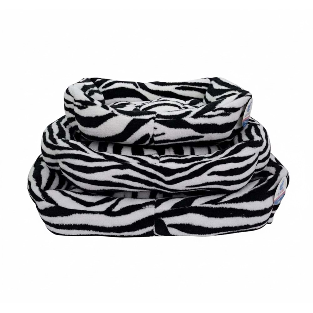 Zebra Peluş Koltuk Yatak 3lü Seri
