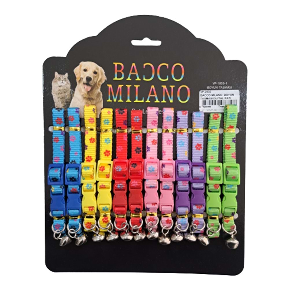 Bacco Milano Boyun Tasması Baskılı 12li