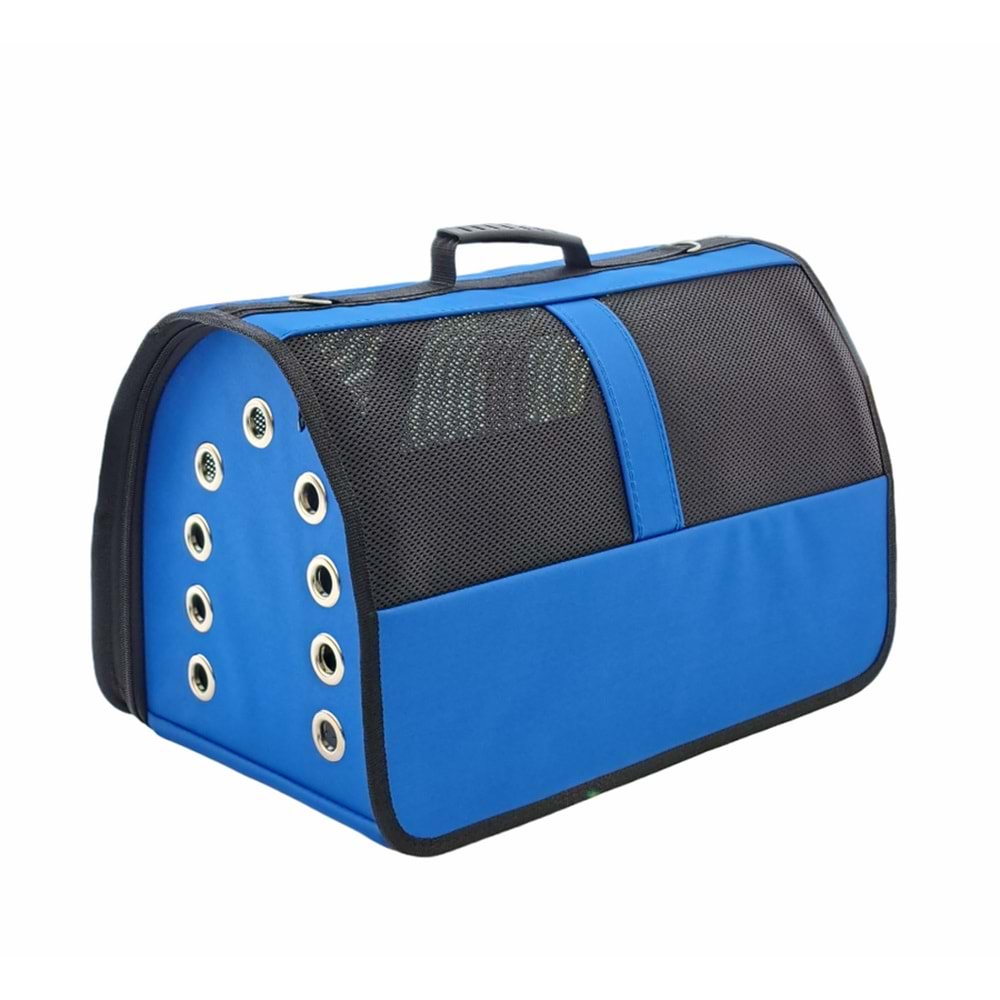 Büyük Boy Fileli Çanta Mavi 30x30x49