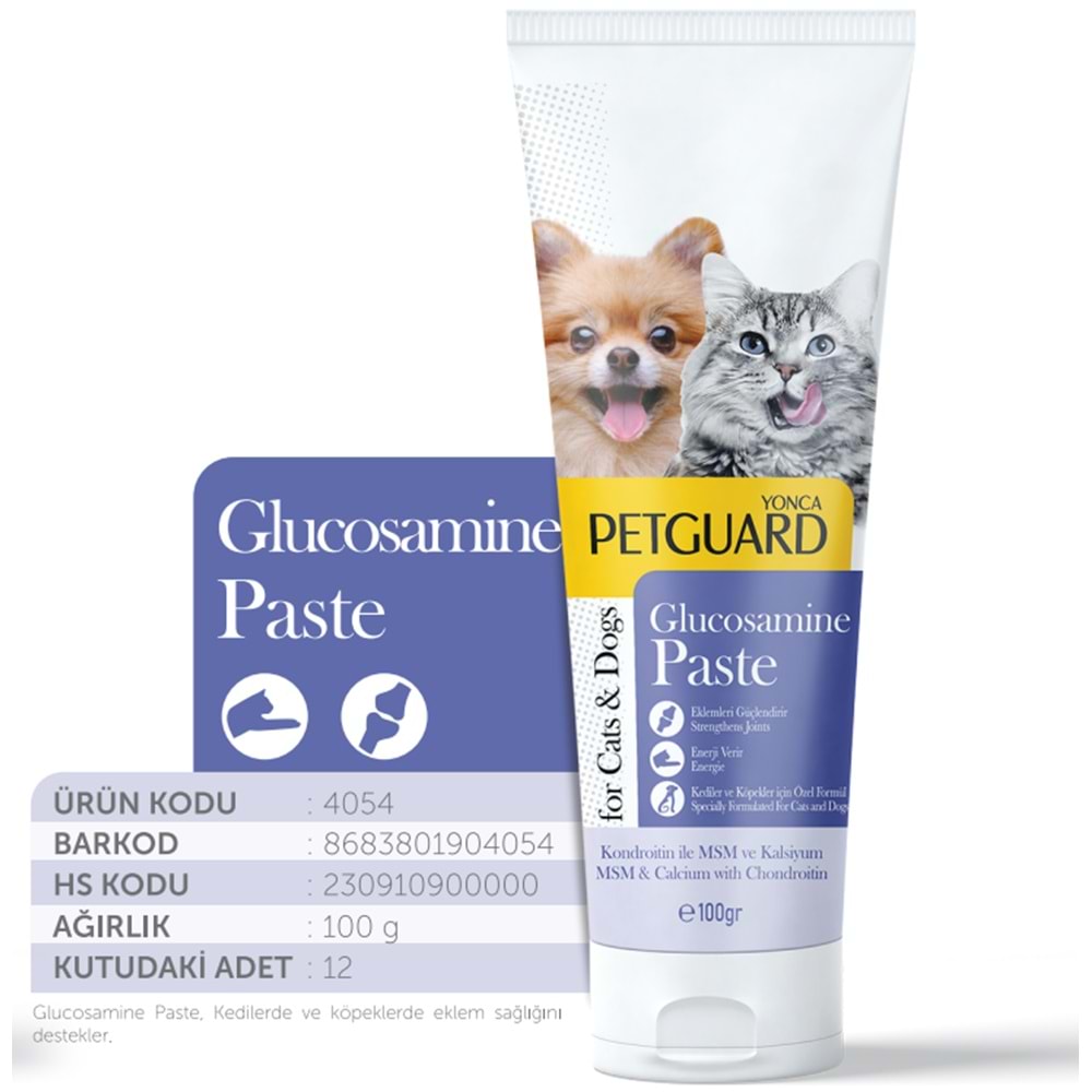 Petguard Glukozamin Malt Plus 100 Gr