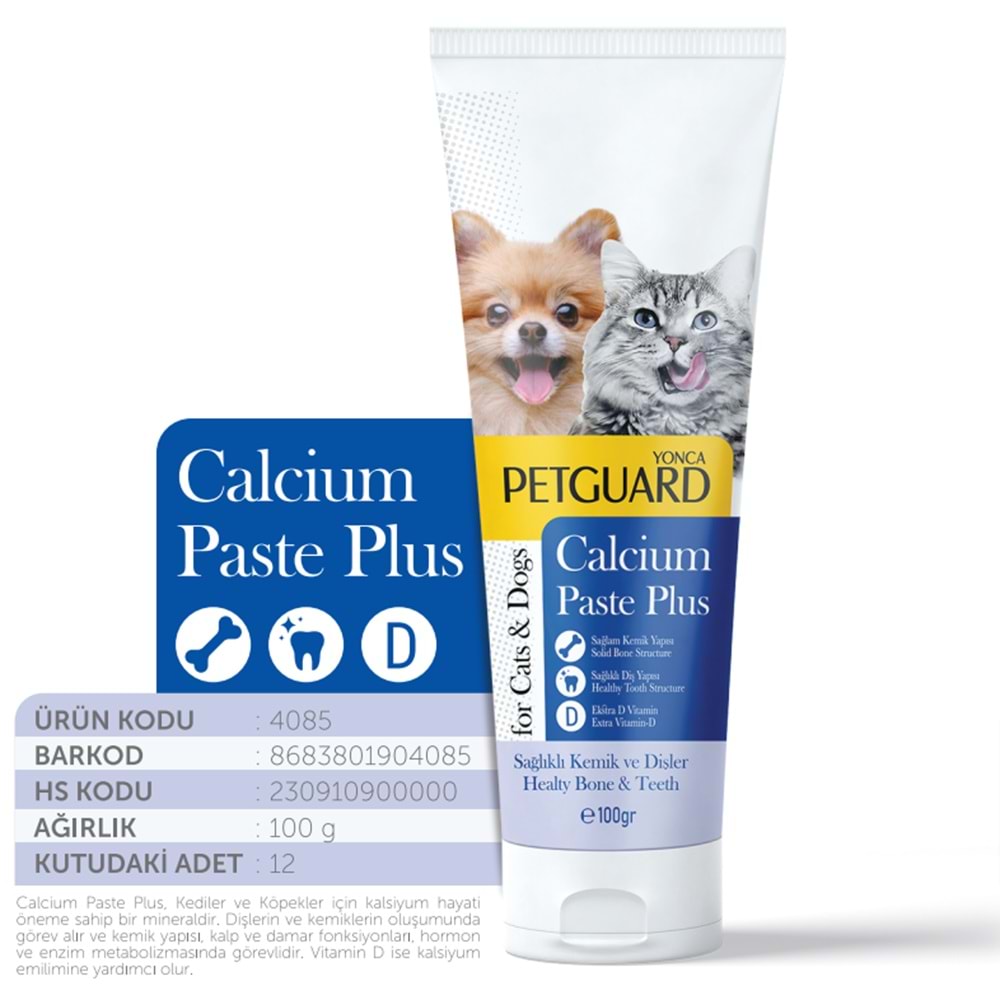 Petguard Kalsiyum Past Plus Malt 100 Gr